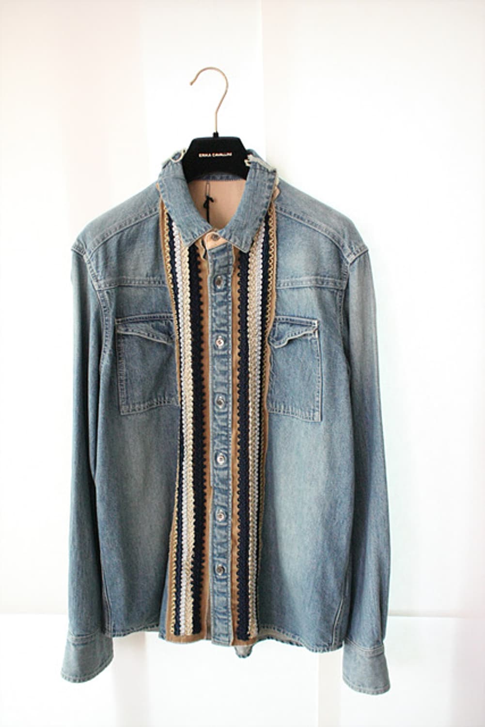 Sacai 사카이 청남방 진셔츠 새제품 상품이미지1