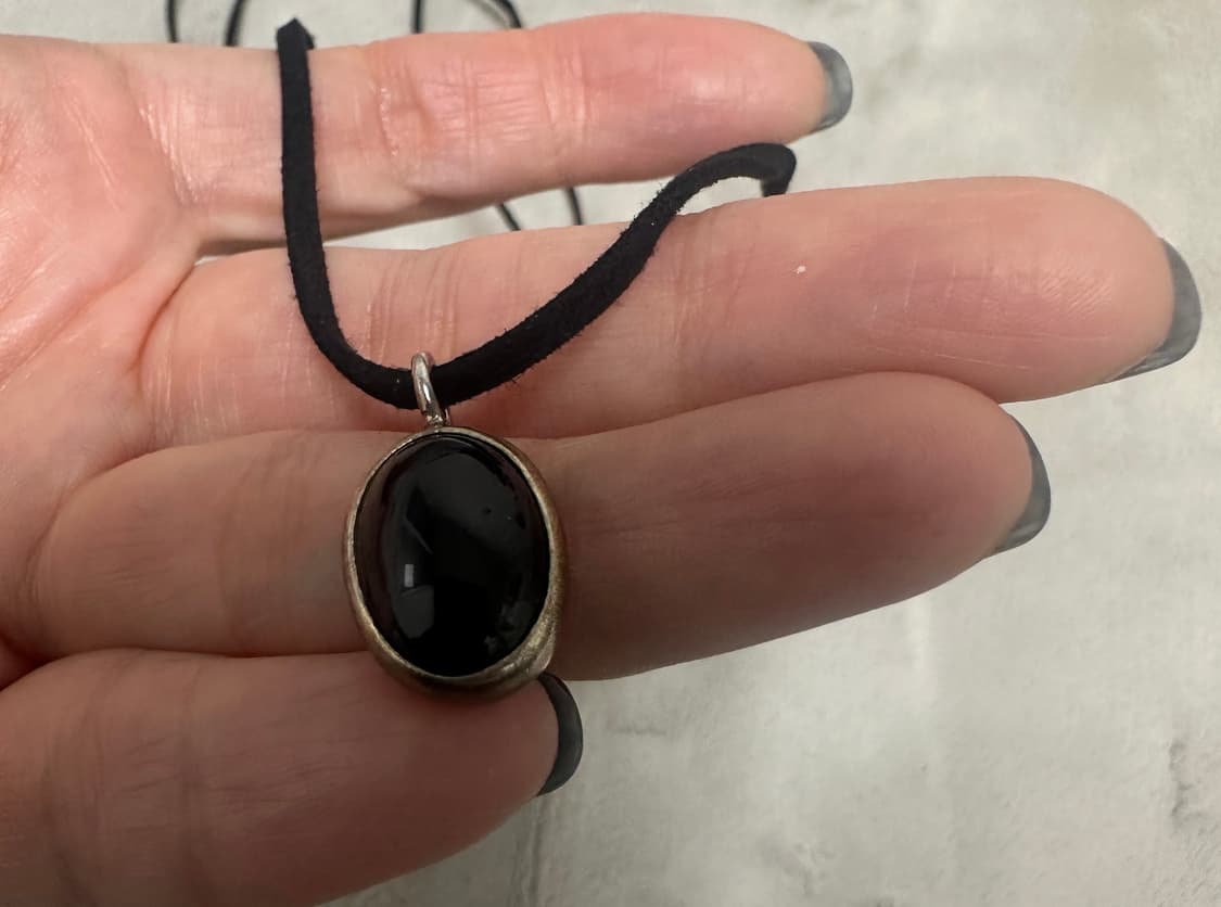 유스 원석 레더 스트랩 목걸이 판매해요 상품이미지3