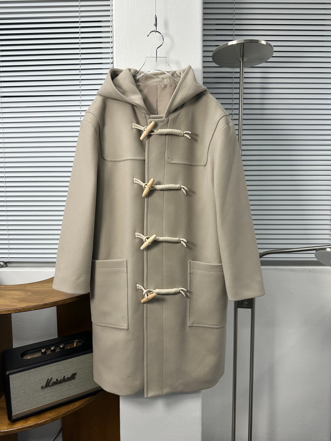 Coor 더플 오버핏 코트 (크림)L 상품이미지3