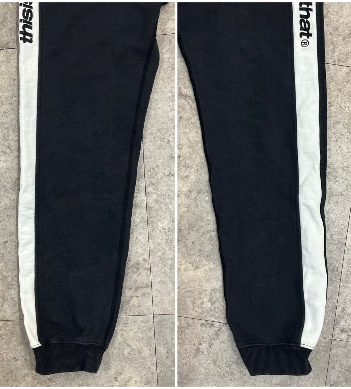 디스이즈네버댓 기모 스웻 조거 팬츠 블랙 S #csz4114 상품이미지4
