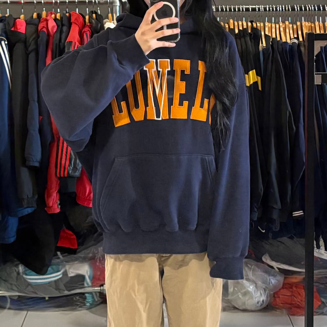 NOHANT 네이비 후드 상품이미지1