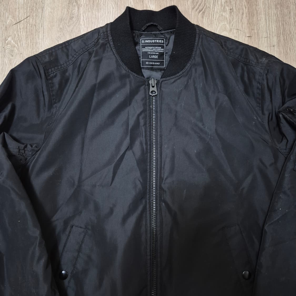 지오다노 G.INDUSTRIES MA-1 항공점퍼 봄버자켓 L(100) 상품이미지2