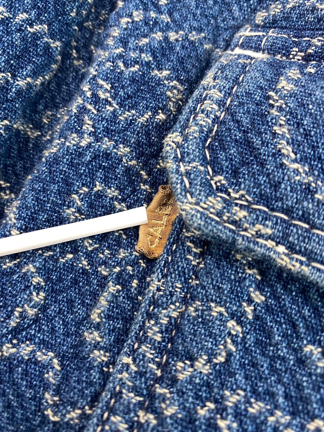 calee 타입2 더블 자카드 데님 자켓 상품이미지4