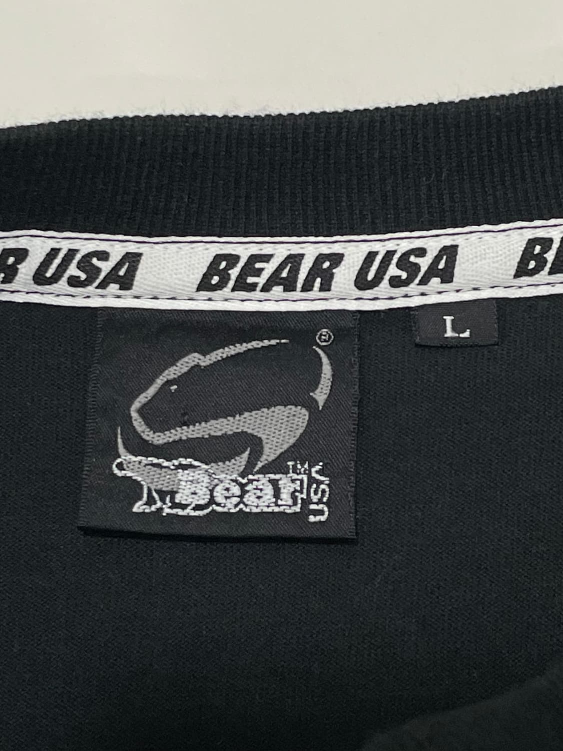 90s Bear USA 빅 로고 반팔 티셔츠 상품이미지3
