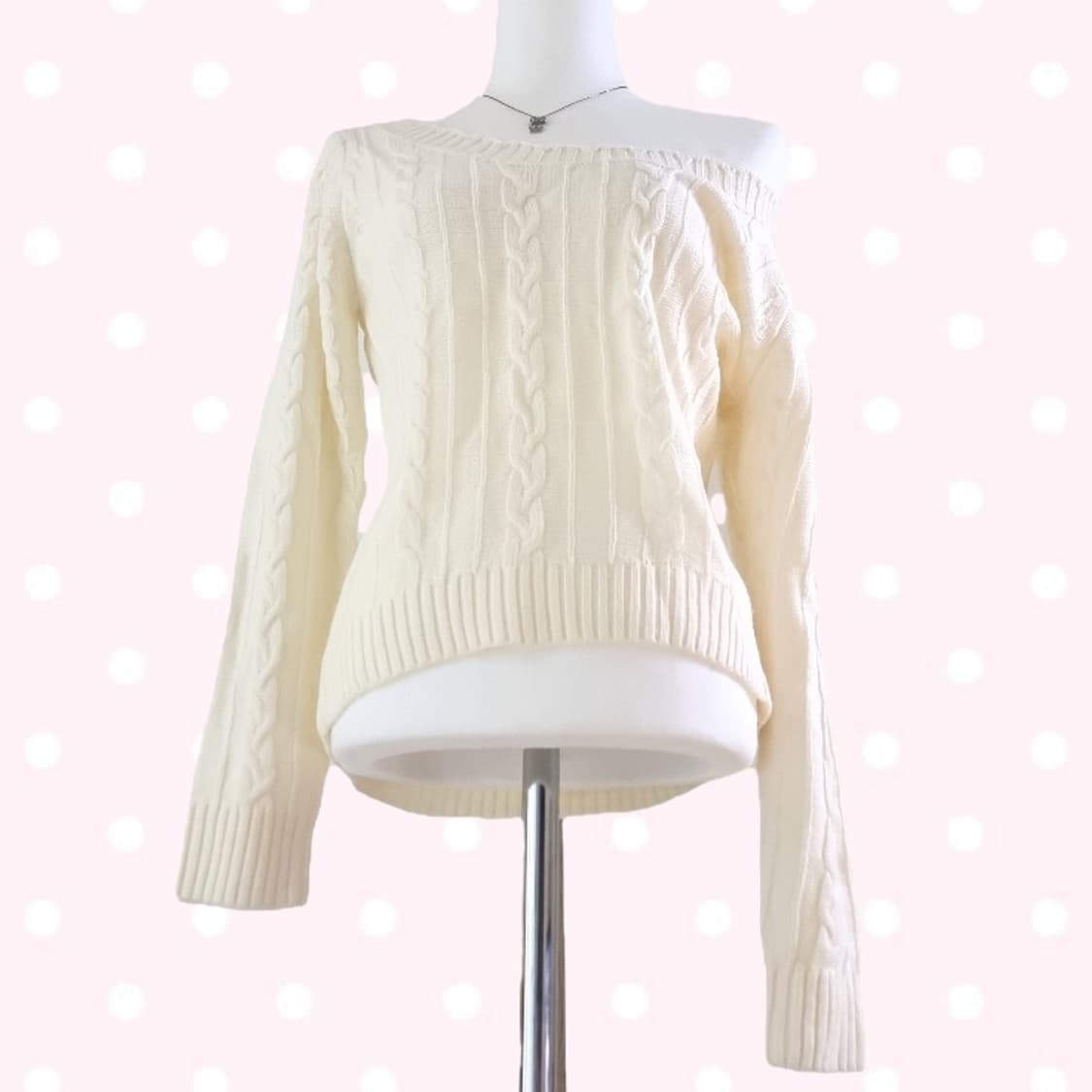 (새상품) tralala 트랄라라 바닐라 니트 히메갸루라떼갸루 리즈리사계 상품이미지1