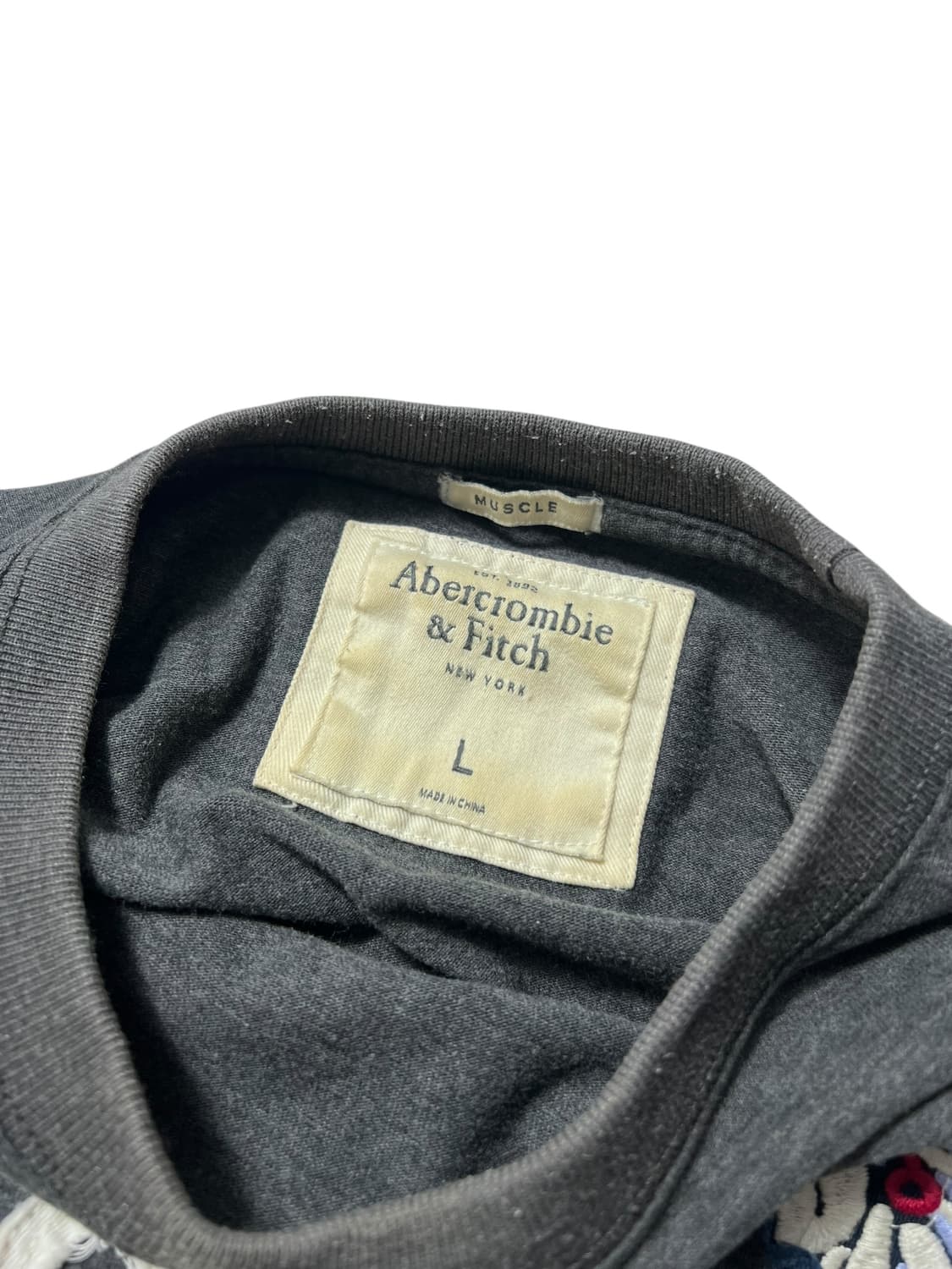 아베크롬비 긴팔 로고 롱슬리브 긴팔티 L 상품이미지4