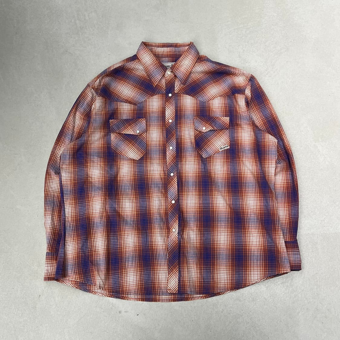 랭글러 투포켓 체크셔츠 s09198 상품이미지1