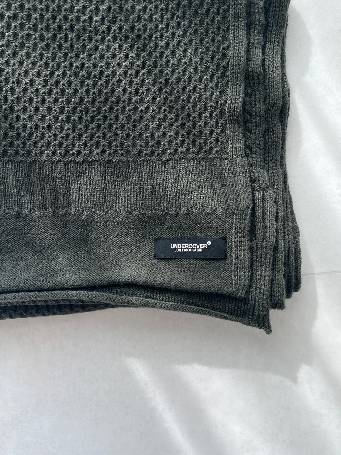 언더커버 카키 니트 머플러 상품이미지2