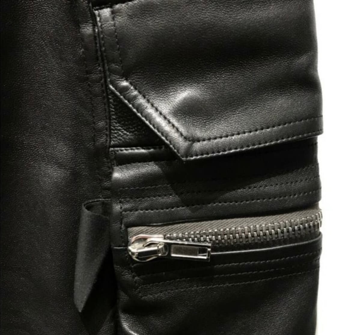 미품 rickowens mastodon cargoleather 팬츠 46 상품이미지4
