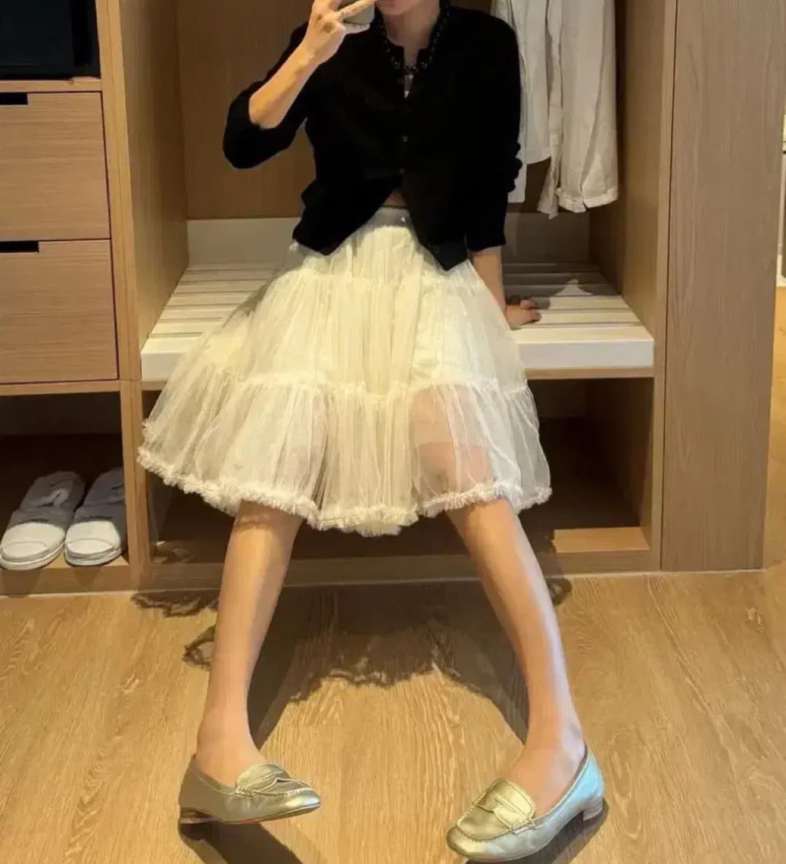 위드아웃썸머 오프 레이스 스커트 화이트 상품이미지7