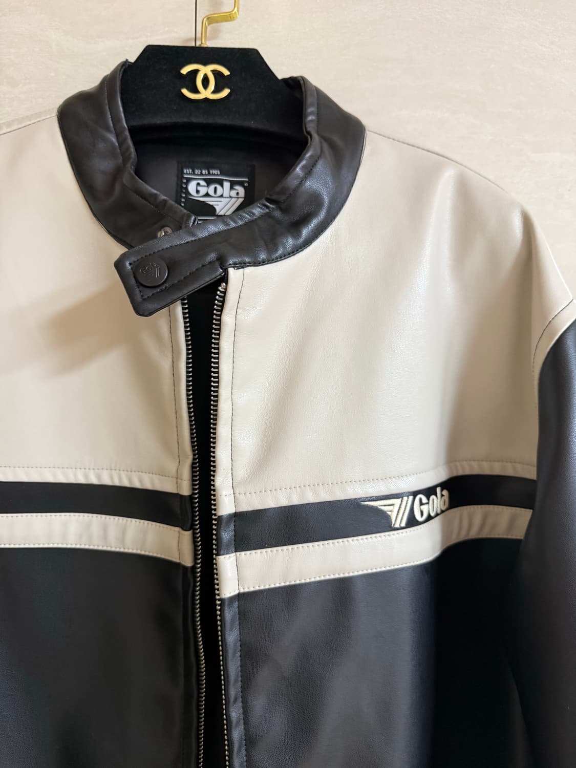 골라 클래식 바이커 레더자켓 상품이미지3