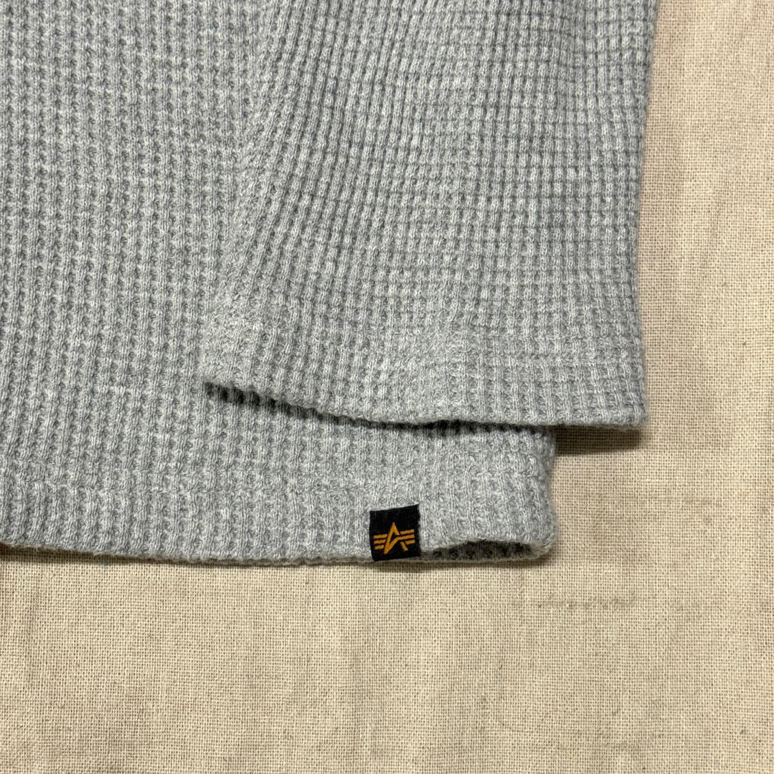 알파인더스트리 백프린팅 와플 롱슬리브 L 상품이미지5