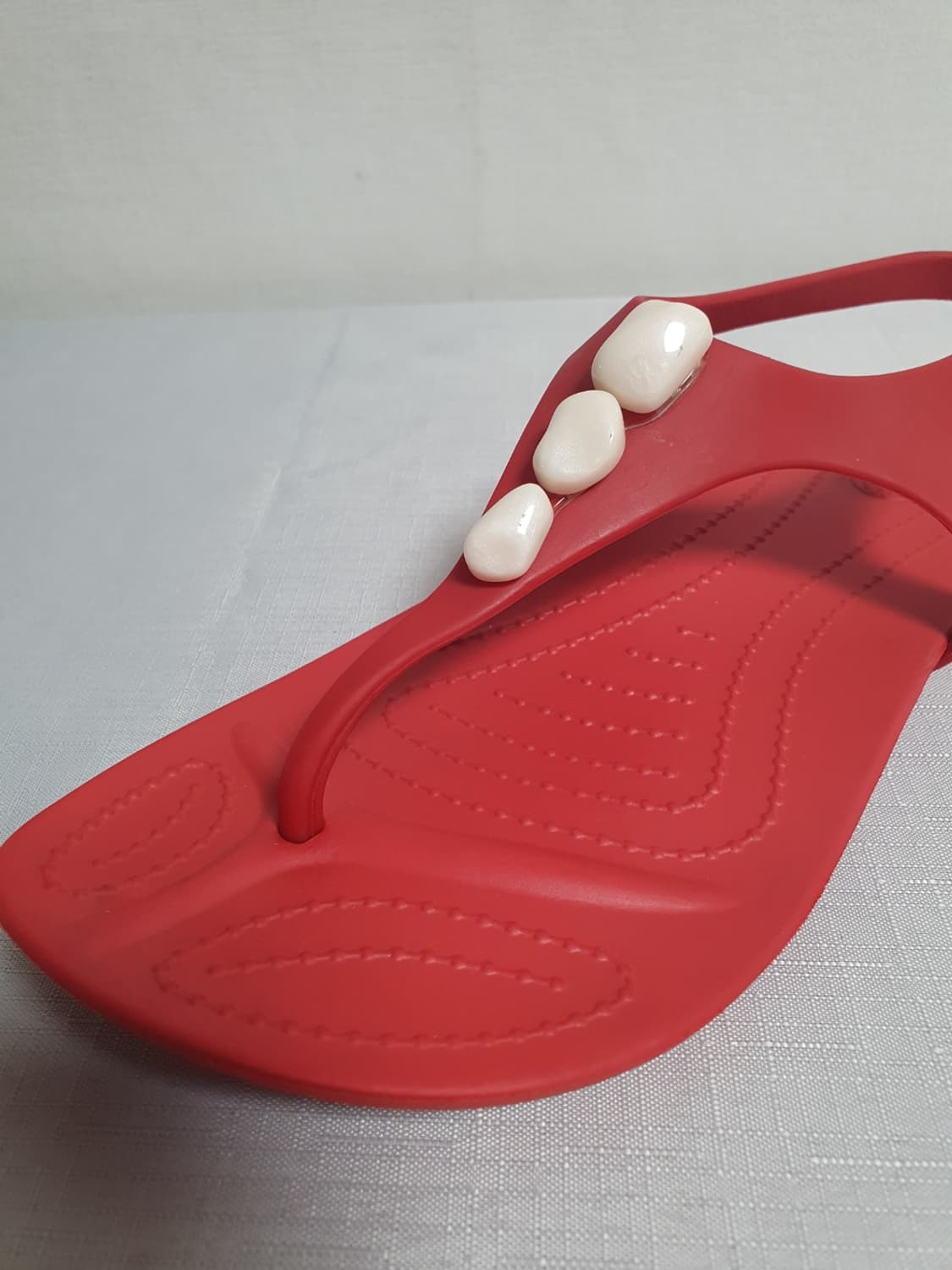 택포가 230mm 크록스 쪼리 섹시 알리아나 플립플랍 샌들 스칼렛 상품이미지7