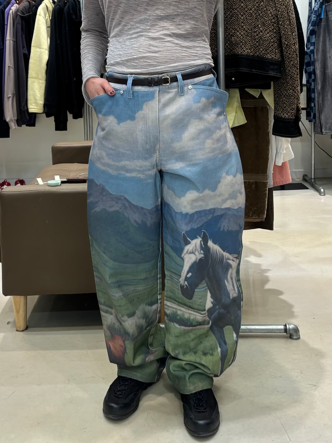 에프터프레이 카우보이 프린티드 팬츠 상품이미지4