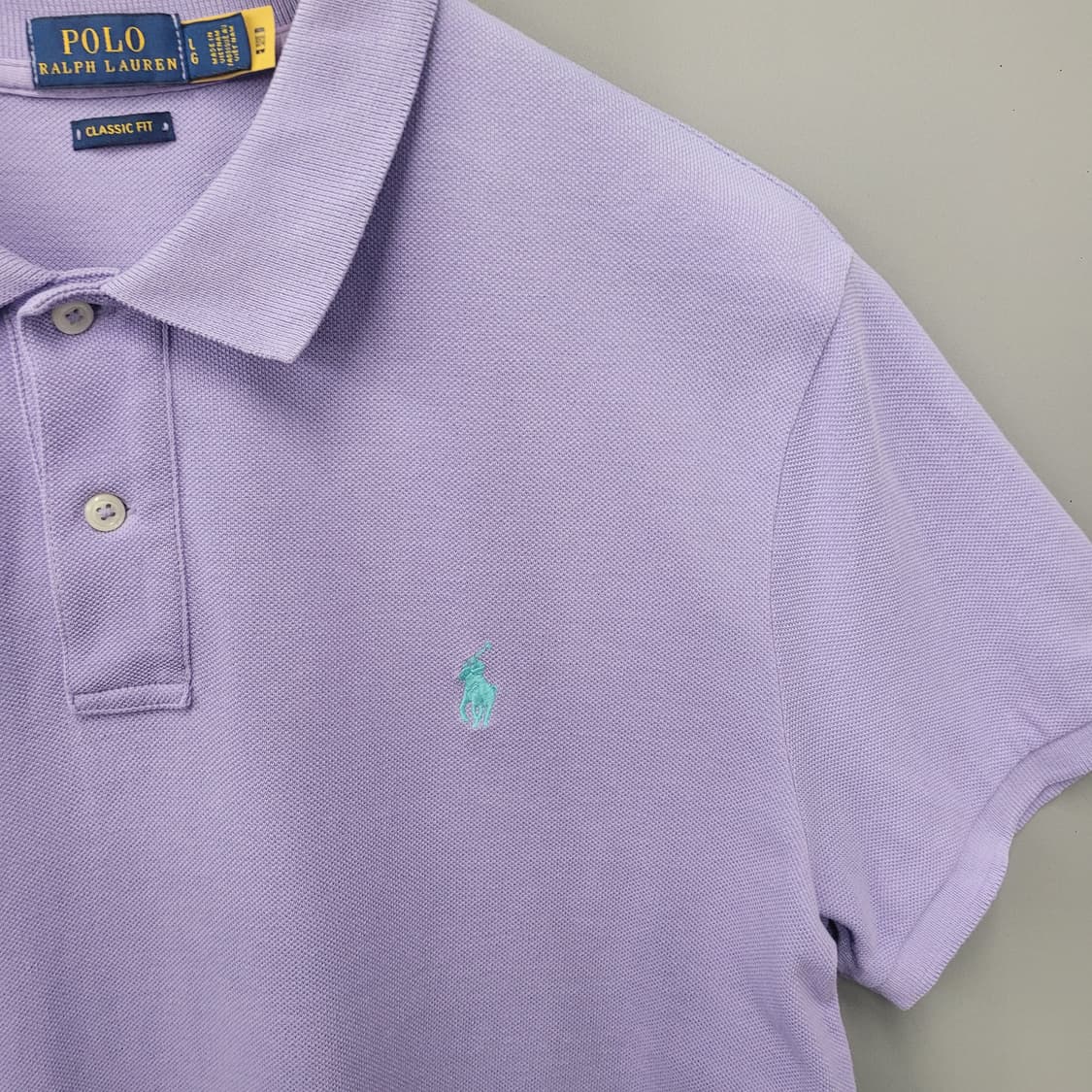 Polo Ralph Lauren 카라넥 PK 반팔 라벤더 상품이미지3