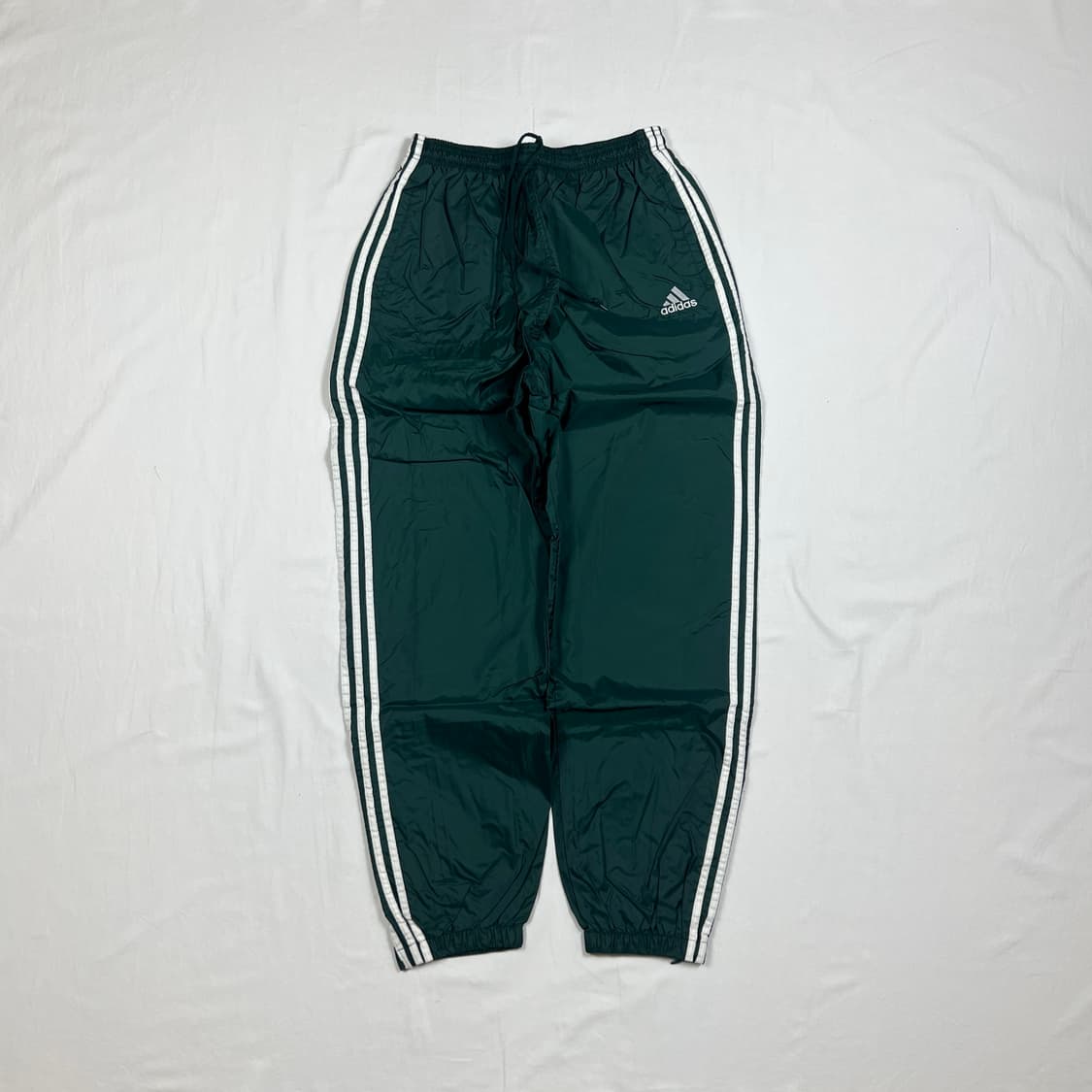 90‘s 아디다스 adidas 로고 나일론 윈드 밴딩 조거팬츠 상품이미지1