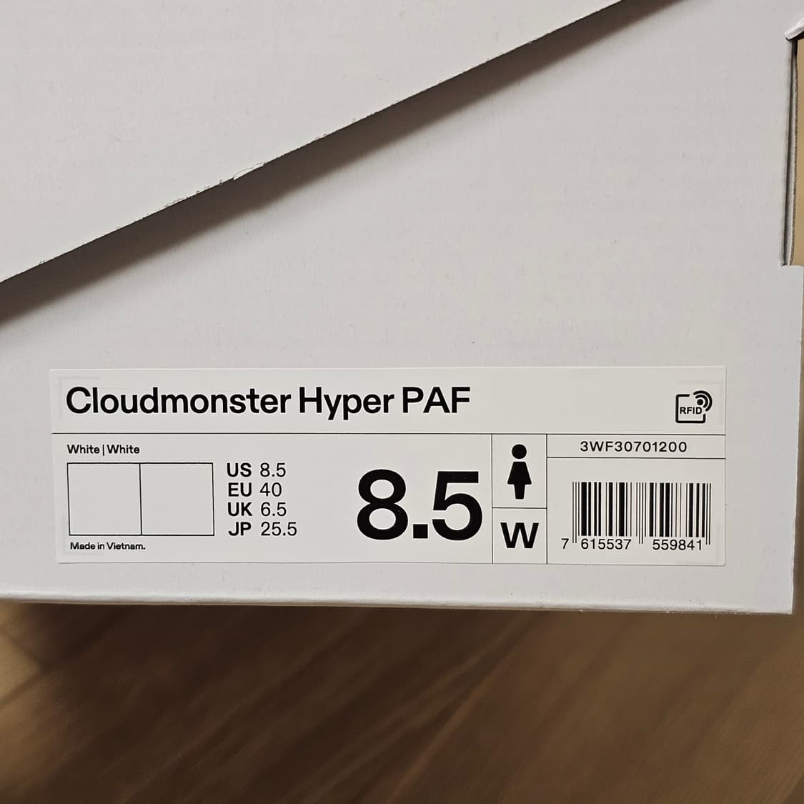 255 새제품) (W) ON 온 러닝 X 파프 PAF 클라우드몬스터 하이 상품이미지8