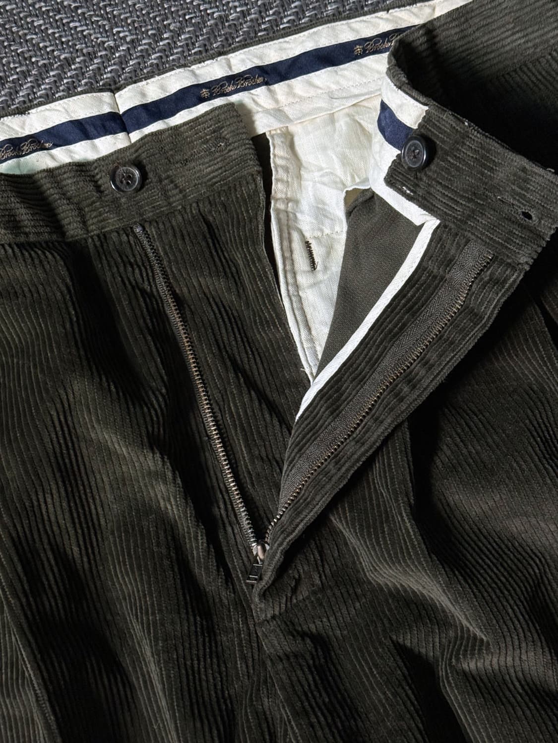 (38) 90s 브룩스 브라더스 엘리엇 투턱 코듀로이 팬츠 상품이미지3