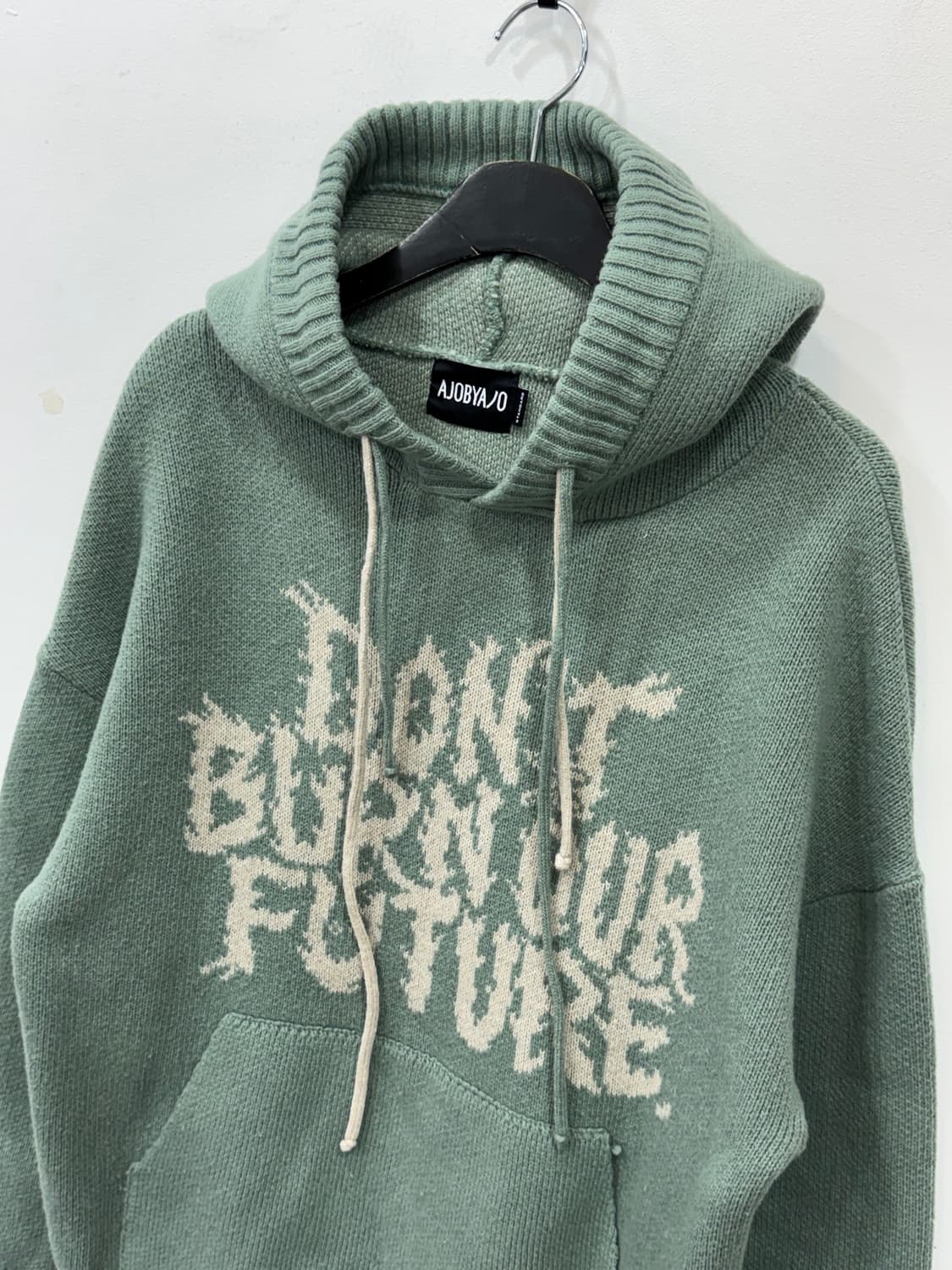 아조바이조 민트 후드니트 상품이미지2