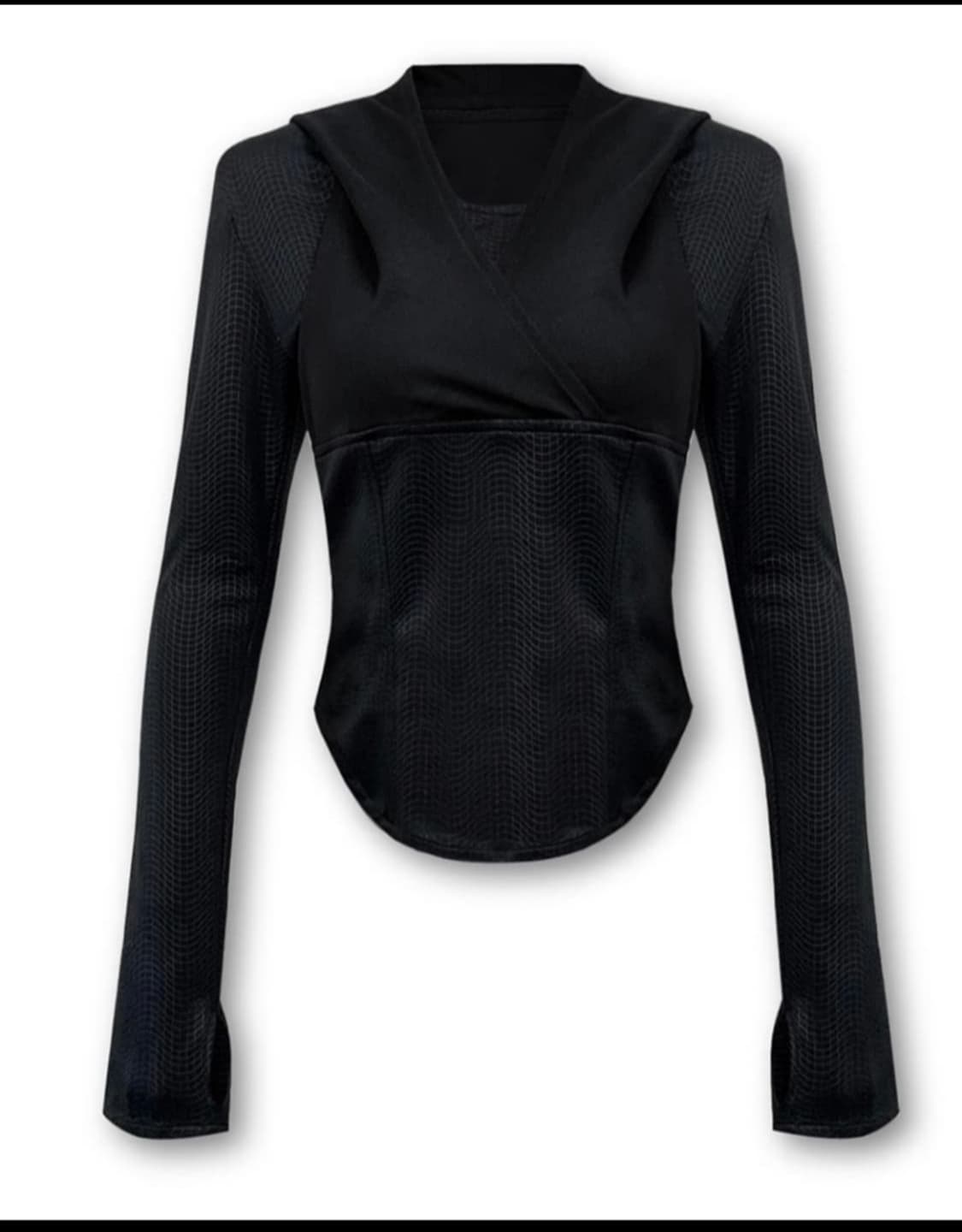 공일공사 레이어드 랩 져지 후디 상품이미지2