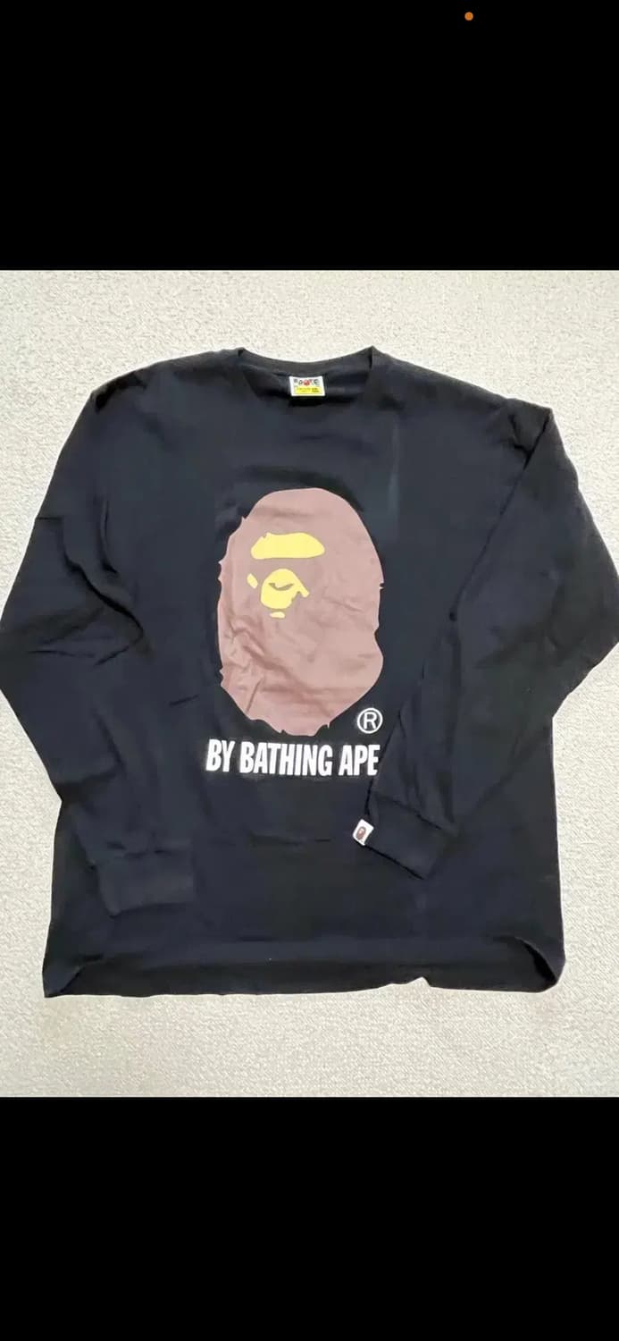 (XXL,2XL) 베이프 바이 베이팅 에이프 긴팔 티셔츠 상품이미지1