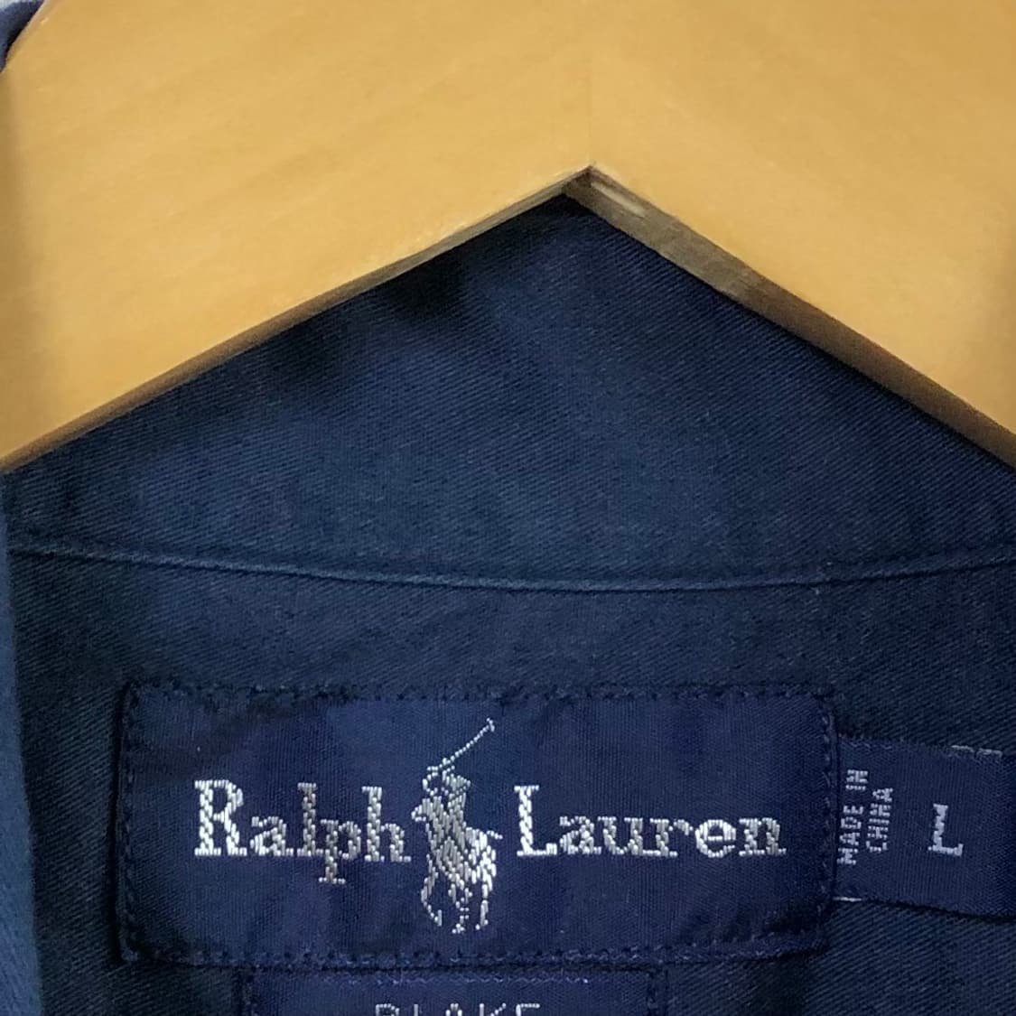 XL 폴로 네이비 솔리드코튼 셔츠 상품이미지3