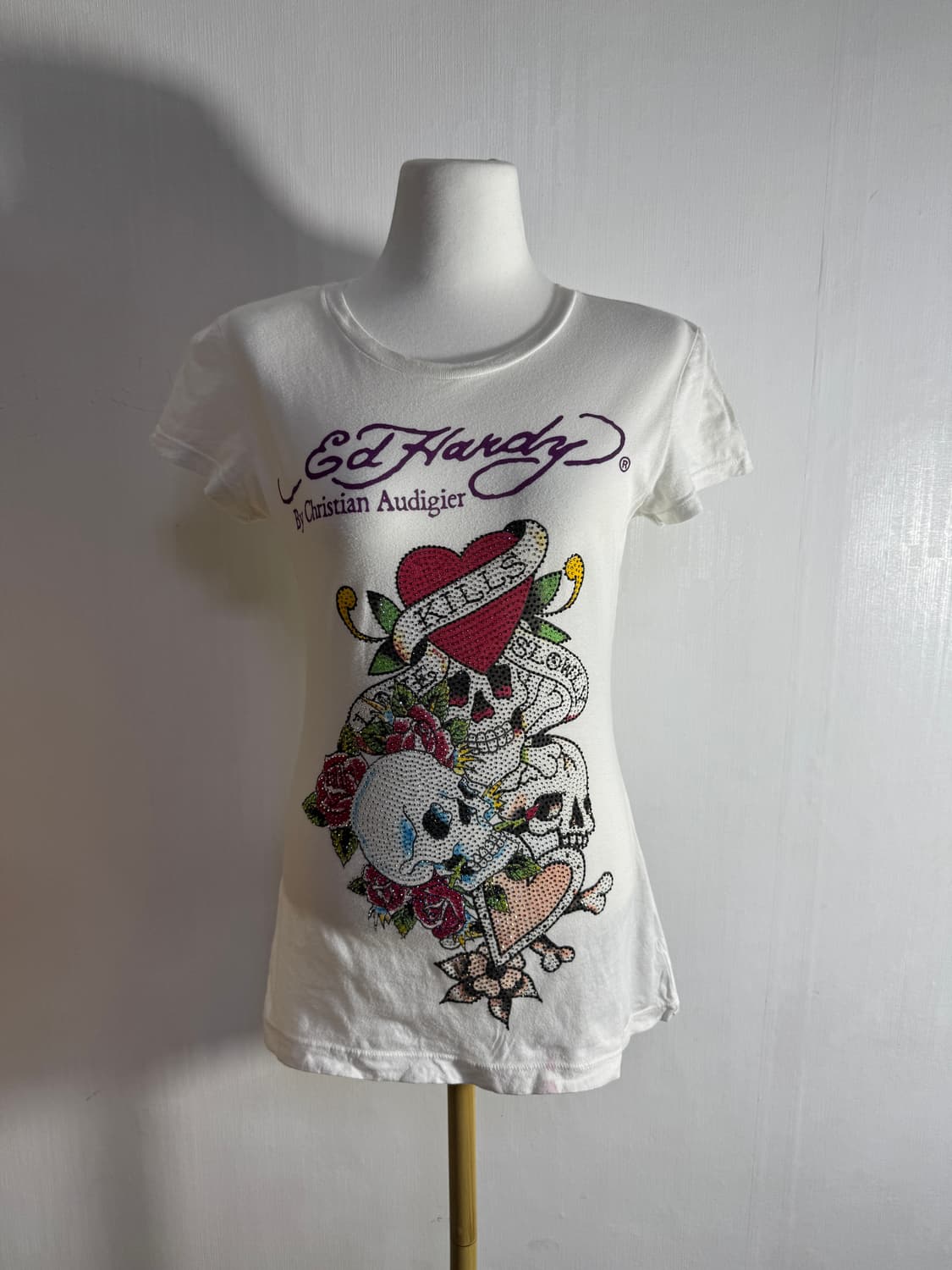 에드하디 큐빅 디테일 티셔츠 y2k 타투 올드스쿨 상품이미지1