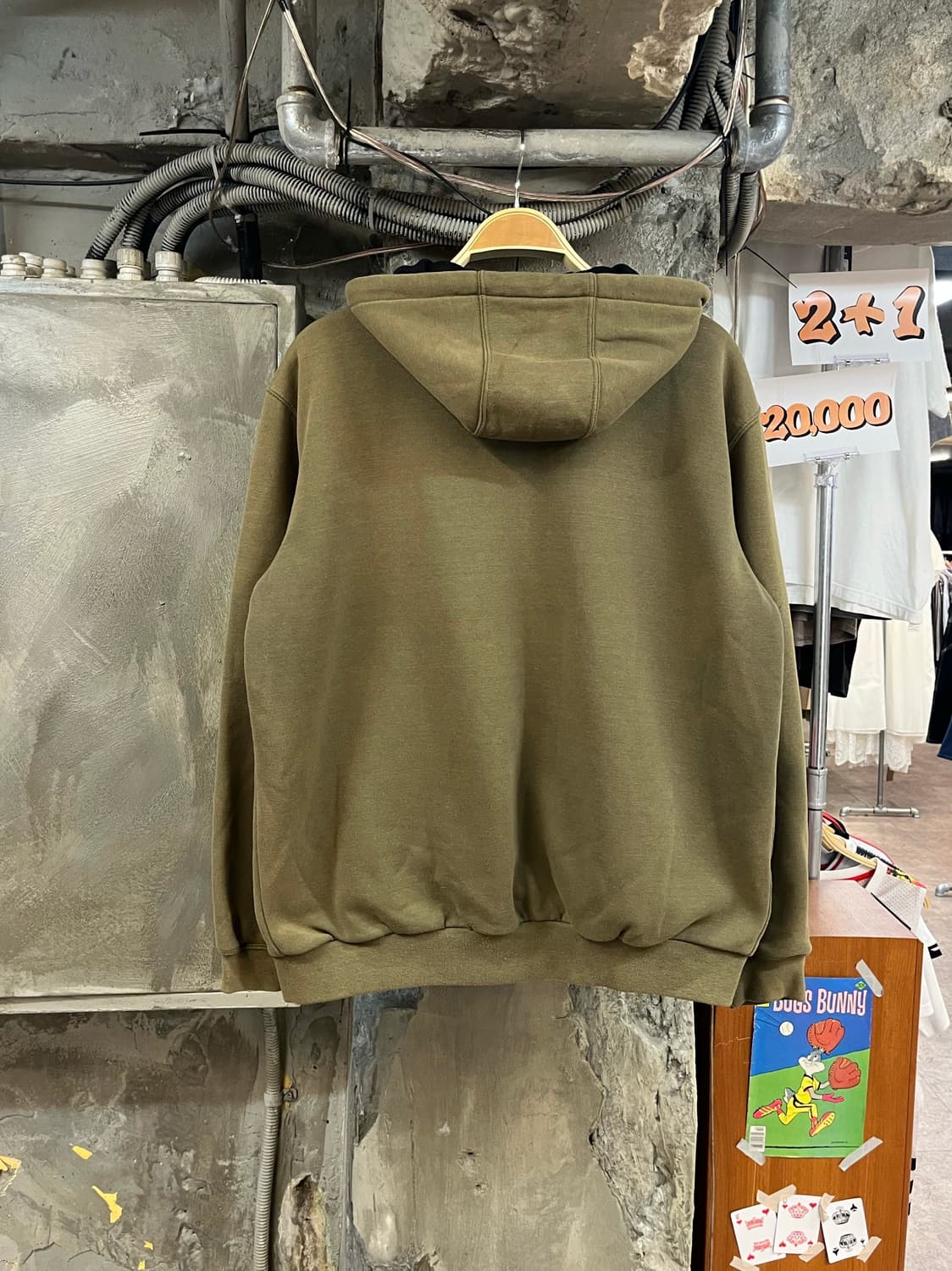 칼하트 후드집업 카키 M #csz3963 상품이미지2