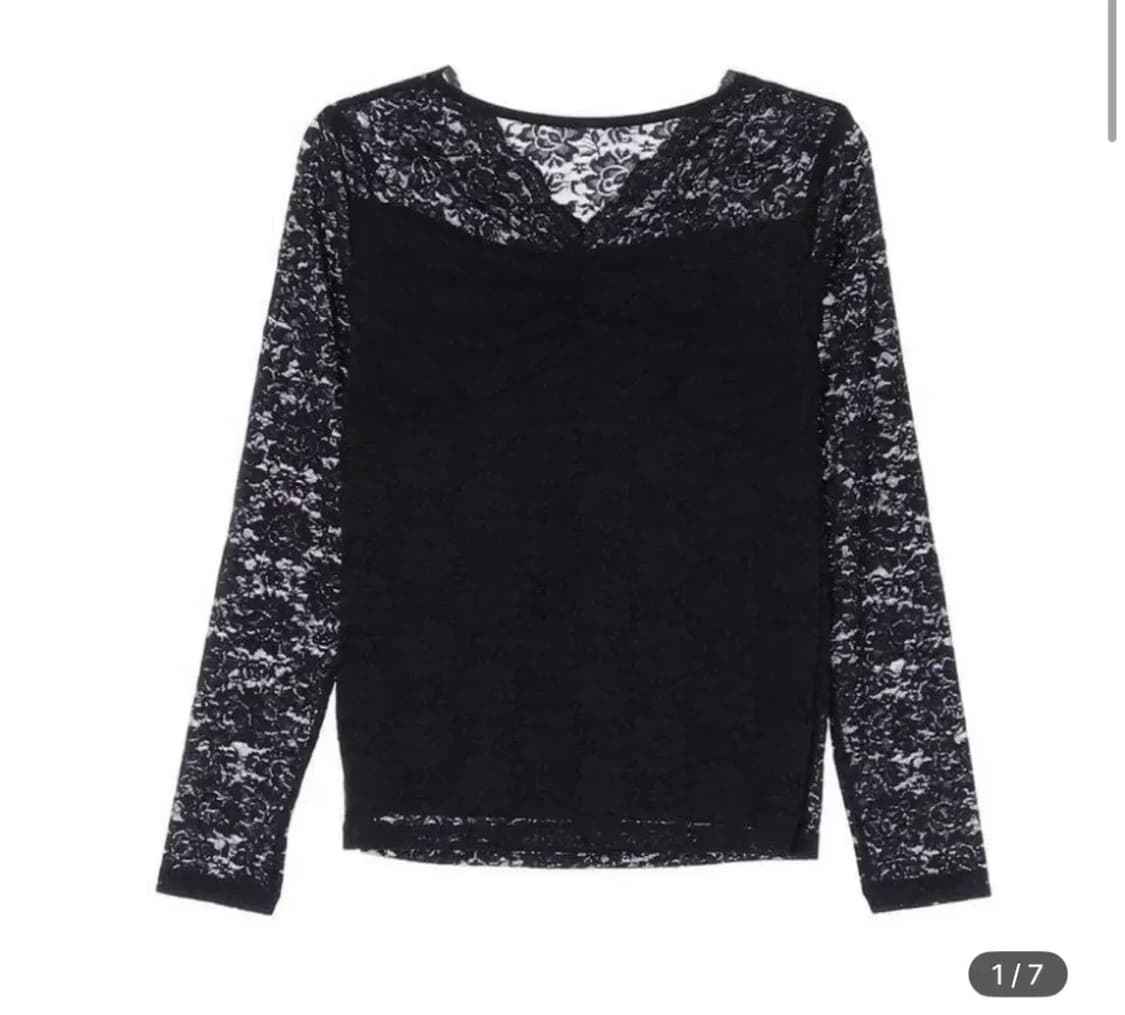 시스루 긴팔티 상품이미지1