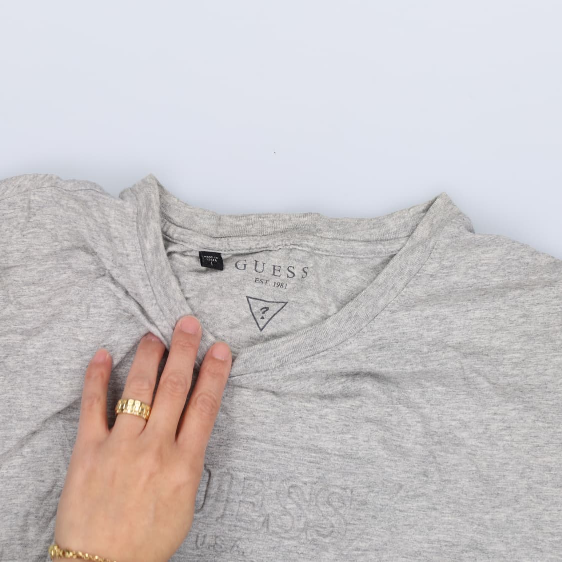 L 게스 빅로고 반팔티 0304H1 상품이미지3