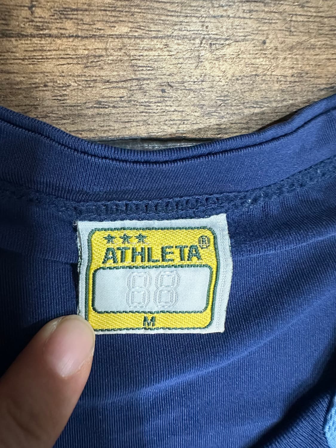 ATHLETA 아슬레타 풋살 트레이닝 반팔 네이비 실측 L 상품이미지3