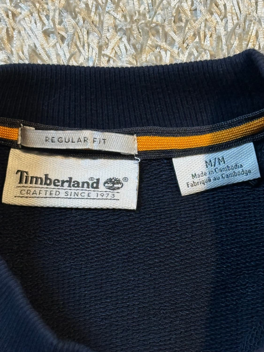 팀버랜드 TIMBERLAND 로고 맨투맨 네이비 상품이미지5