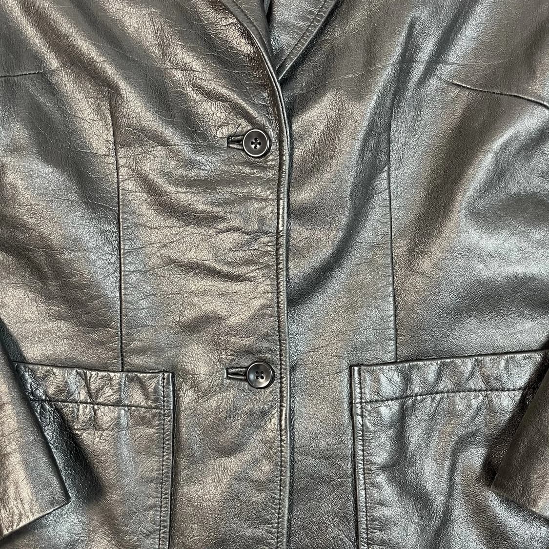 올드 갭 레더 블레이저 상품이미지3