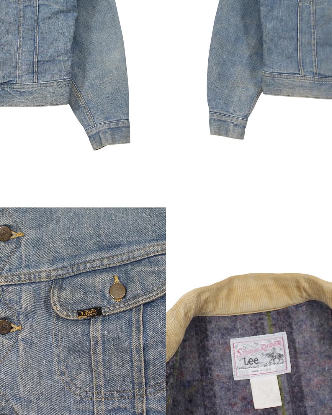 1970s USA Lee 리 스톰라이더 데님 자켓 빈티지 미국제 상품이미지7