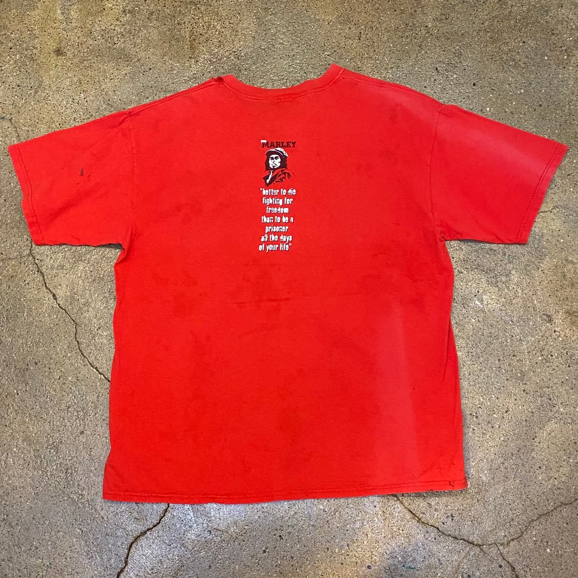 미국 빈티지 밥말리 로고 프린팅 반팔티셔츠 락티셔츠 상품이미지7