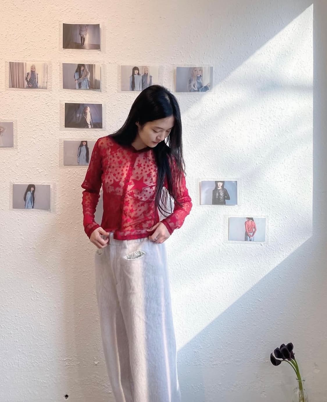 샵페어리 스타 메쉬 가디건 상품이미지2