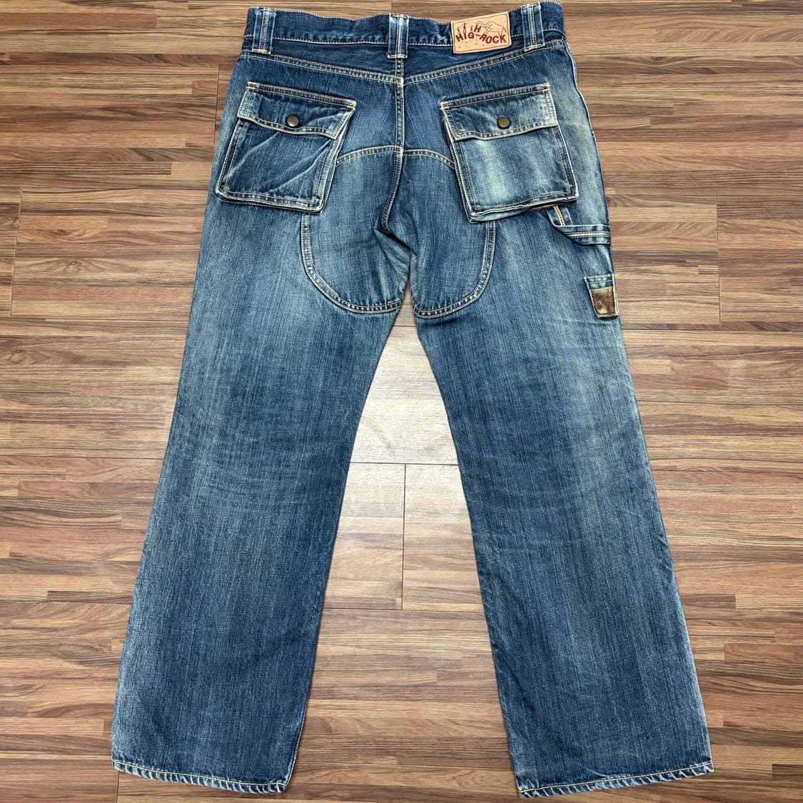 하이락 high rock 코지마 빈티지 더블니 카펜터 워크 데님 팬츠 상품이미지2