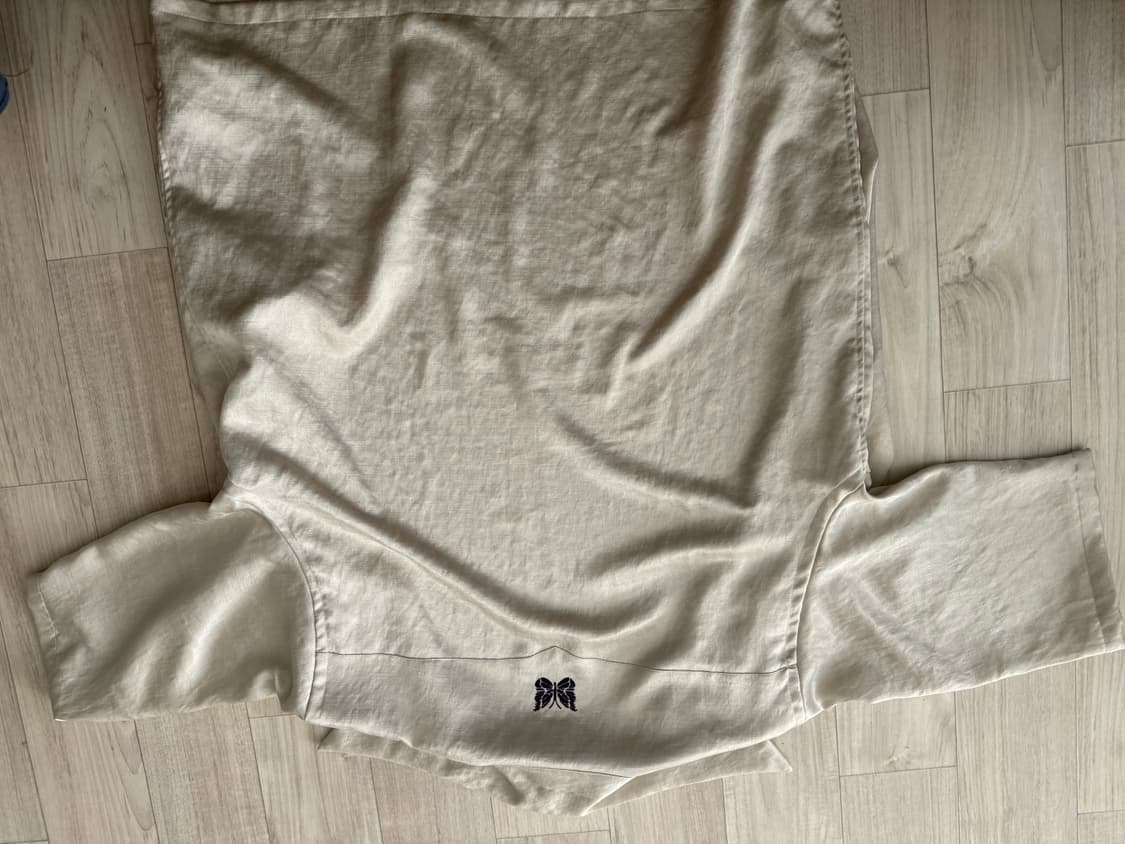 니들스 숏슬리브 카우보이 원업 폴리 슬럽 사틴 셔츠 골드 M 상품이미지2