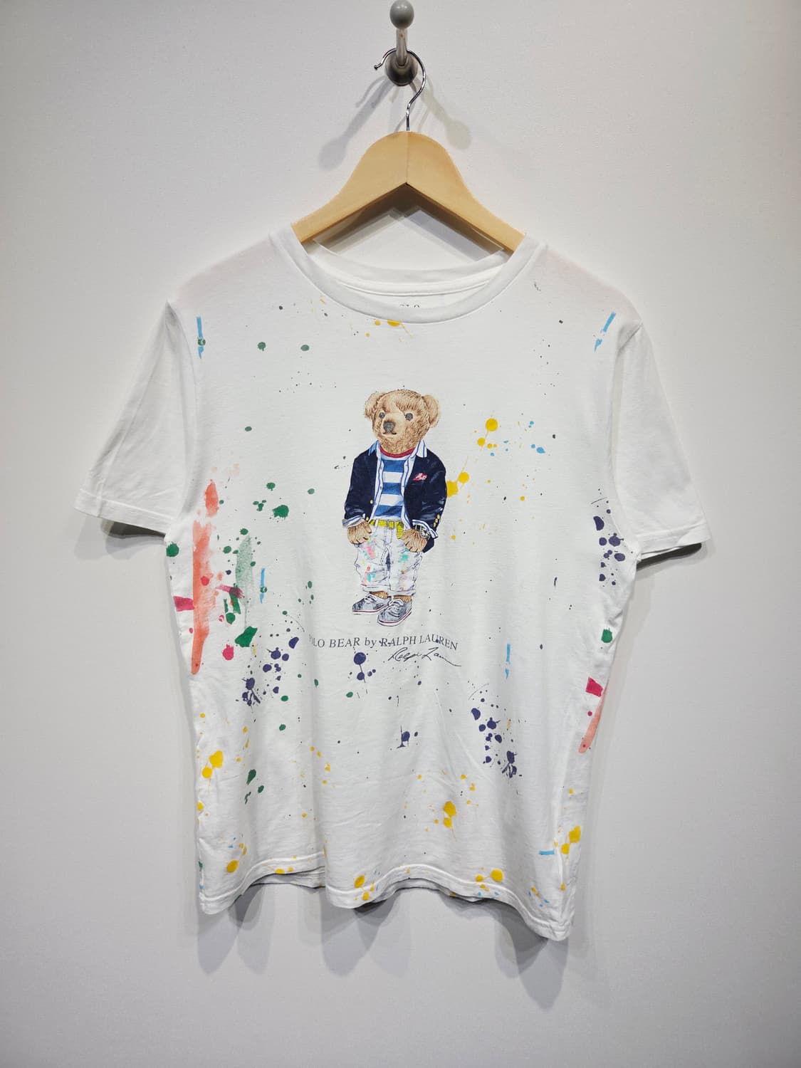 폴로 랄프로렌 폴로베어 페인트 스플래터 반팔 티셔츠 상품이미지2