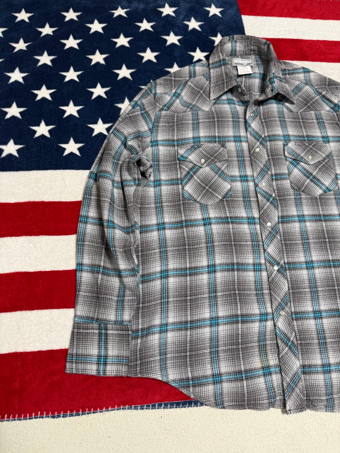 랭글러웨스턴셔츠 Wrangler westernshirt 플란넬셔츠 빈티지 상품이미지2