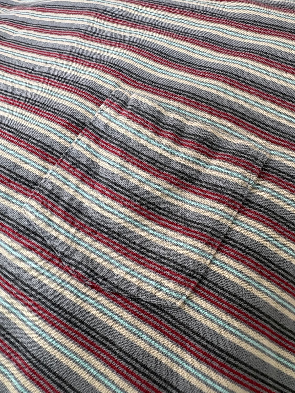 카키스 스트라이프 보더티 2사이즈 그레이 상품이미지3