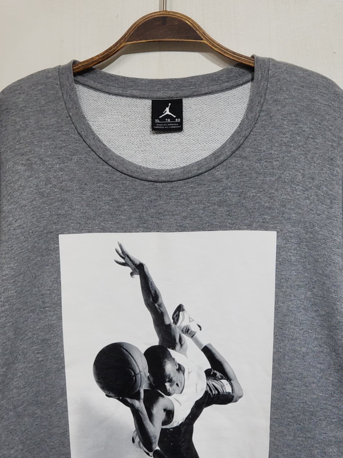 (XXL) 조던 맨투맨 그레이 빅사이즈 스웨트 티셔츠  상품이미지2