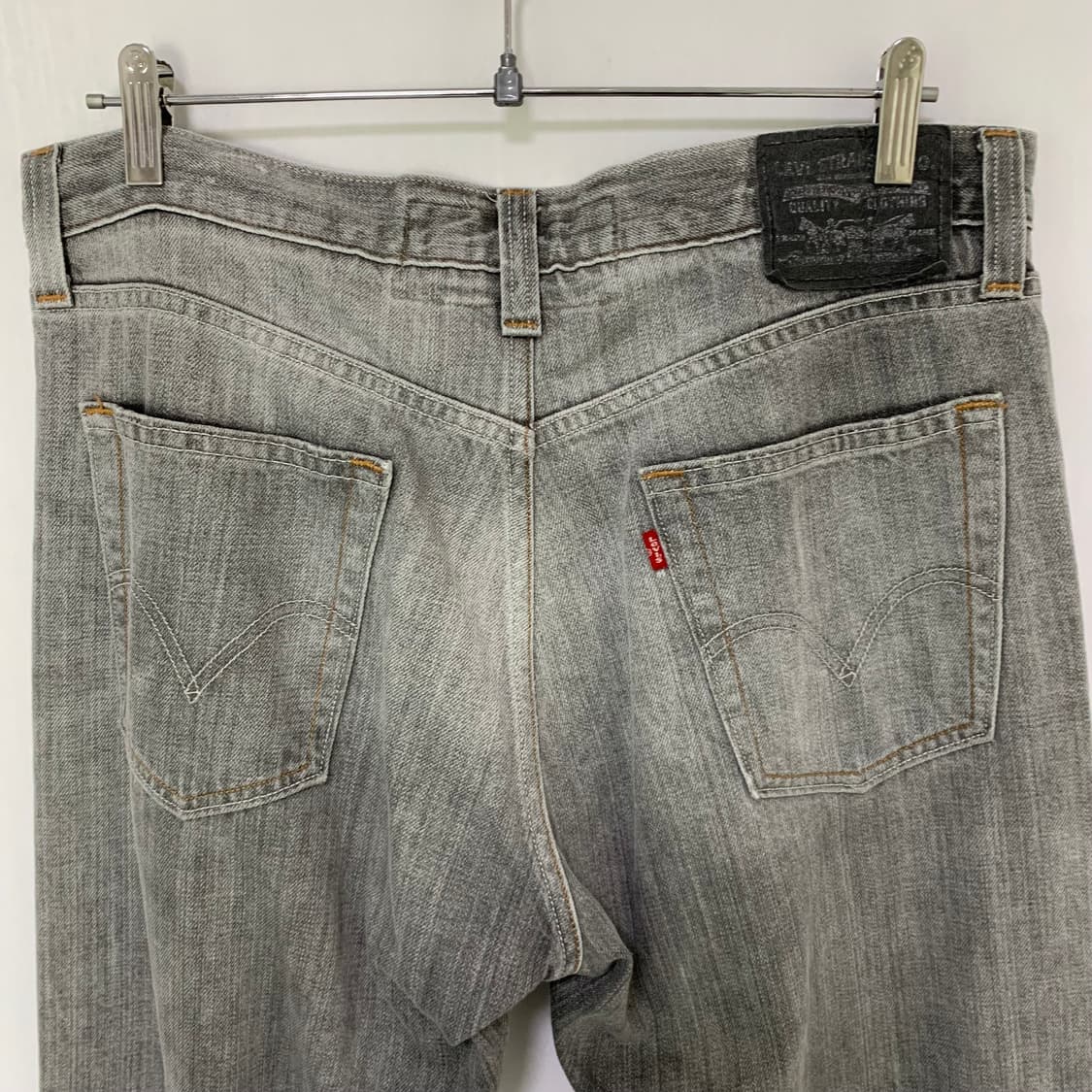 리바이스 514 슬림 스트레이트 그레이 워싱 데님팬츠 청바지 36인치 상품이미지6