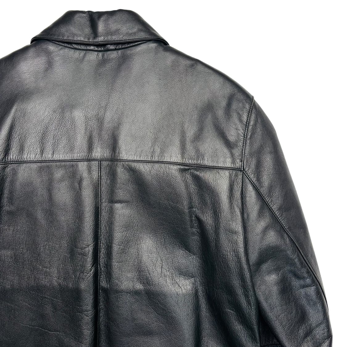 Tipicosi 티피코시 블랙 카우 레더 자켓 L 상품이미지5