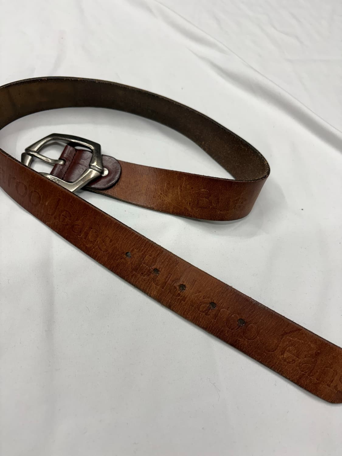 Buckaroo 버커루 웨스턴 브라운 레더 버클 벨트 상품이미지5