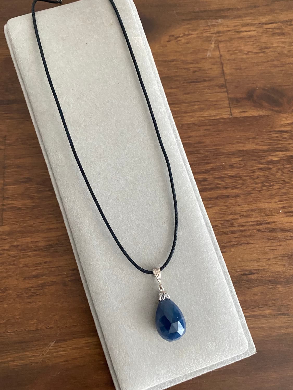 블루 원석 실버 펜던트 목걸이 상품이미지1