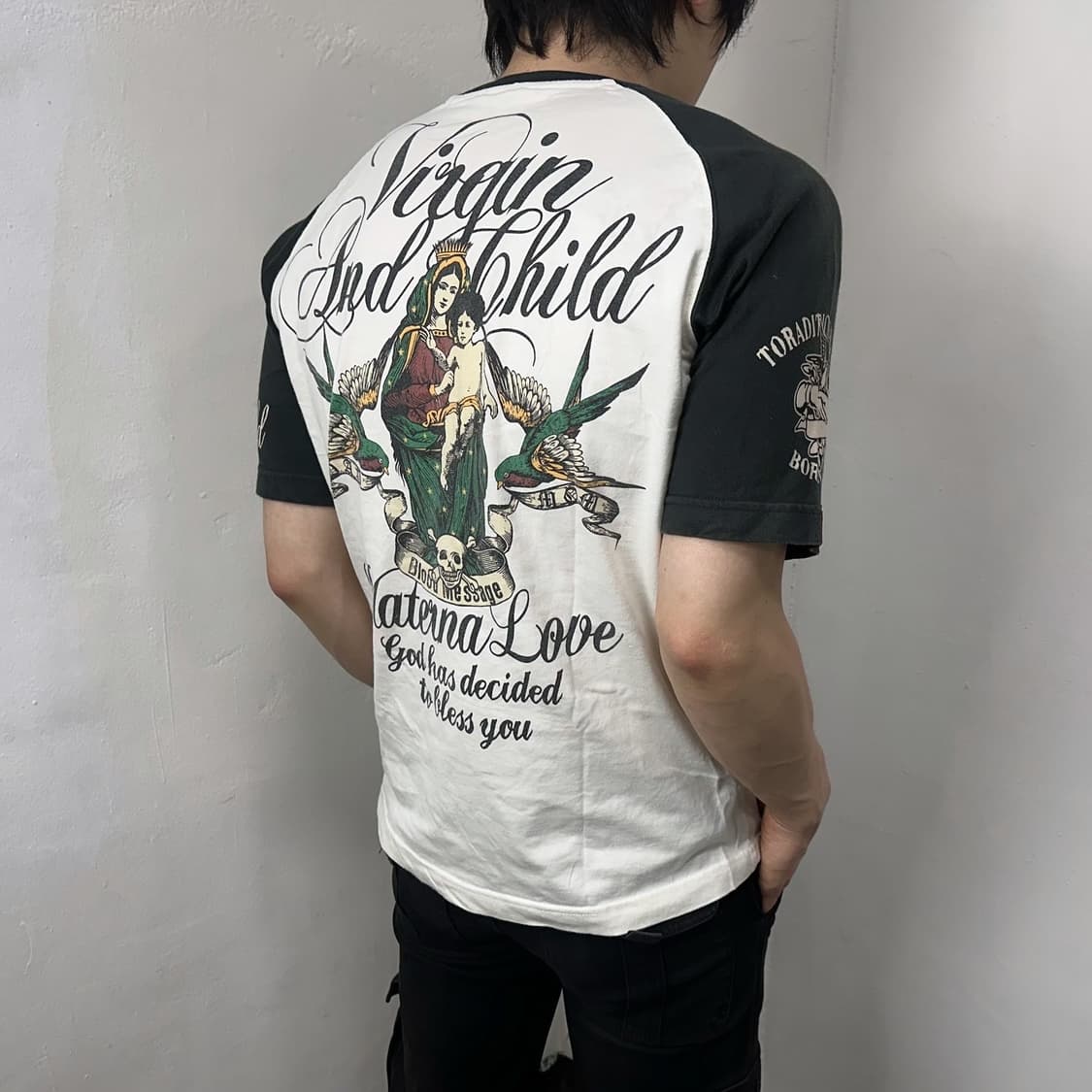 Blood massage old 90’s T shirt 상품이미지2