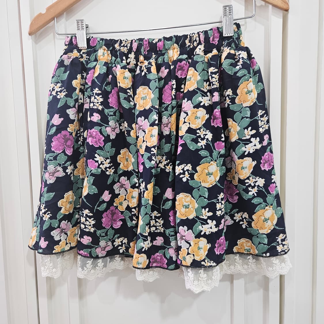 플라워 레이스 레이어드 스커트 상품이미지5