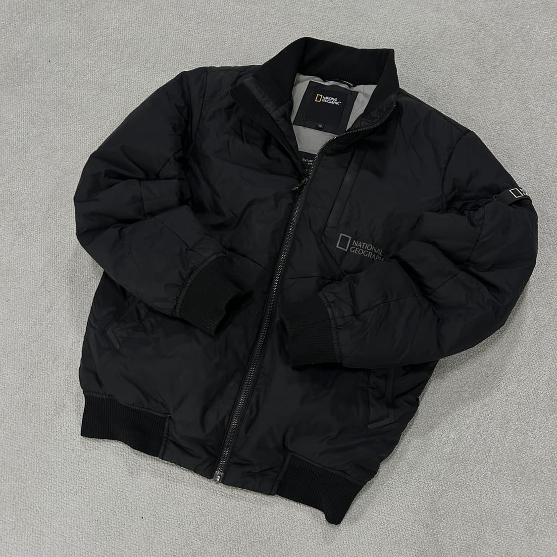 내셔널지오그래픽 블랙 패딩 점퍼 m 상품이미지1