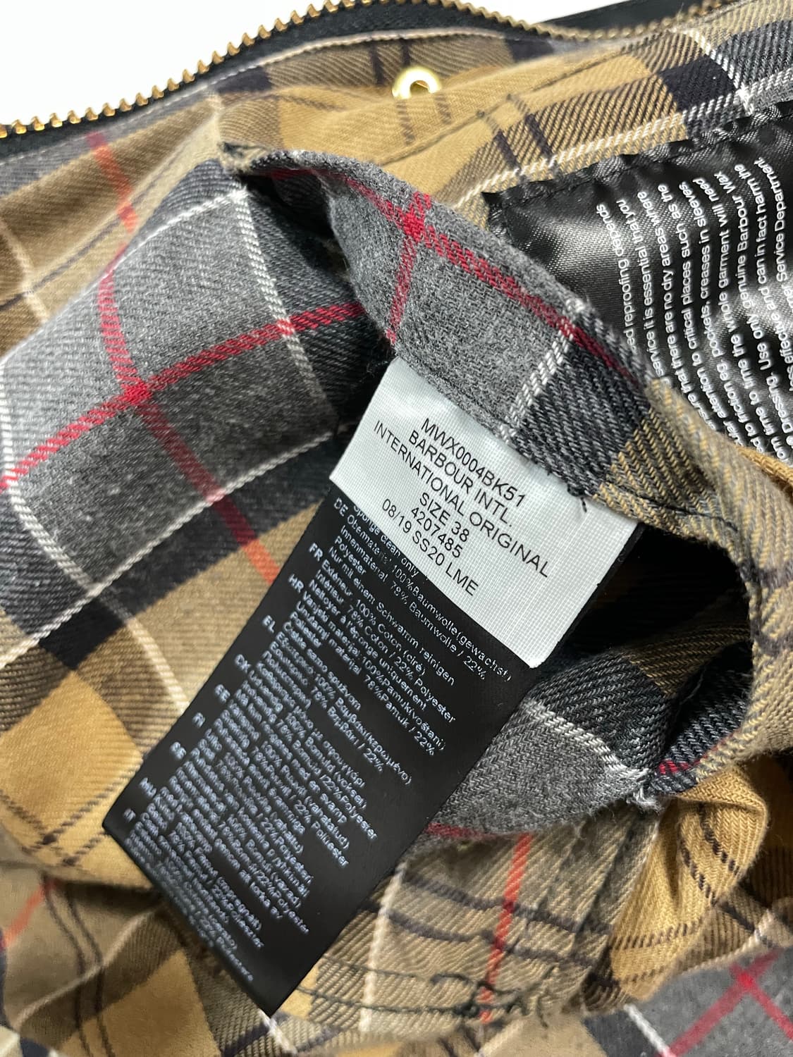 바버 인터내셔널 왁스 자켓 상품이미지7